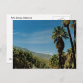 Carte Postale Vue Palm Springs (Devant / Derrière)