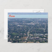 Carte Postale Vue panoramique aérienne sur Orem et le lac Utah (Devant / Derrière)