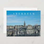 Carte postale vue panoramique d'Aberdeen (Devant / Derrière)