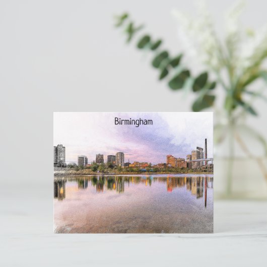 Carte Postale Vue panoramique de Birmingham Angleterre (Debout devant)