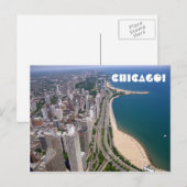 Carte Postale Vue panoramique de Chicago (Devant / Derrière)