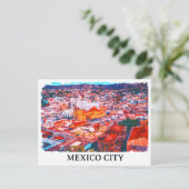 Carte Postale Vue panoramique de la peinture CDMX de Mexico (Debout devant)