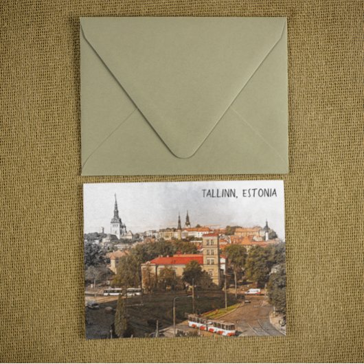 Carte Postale Vue panoramique de la ville de Tallinn Estonie