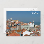 Carte Postale Vue panoramique de Lisbonne (Devant / Derrière)