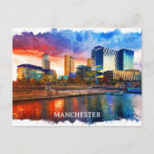 Carte Postale Vue panoramique de Manchester England City (Devant)
