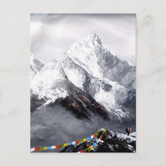 Carte Postale Vue panoramique de montagne d'Everest (Devant)