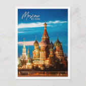 Carte Postale Vue panoramique de Moscou Russie repère (Devant)