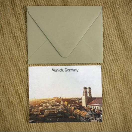 Carte Postale Vue panoramique de Munich Allemagne