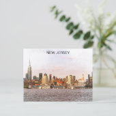 Carte Postale Vue panoramique de New Jersey City (Debout devant)