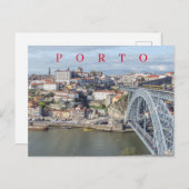 Carte postale vue panoramique de Porto (Devant / Derrière)