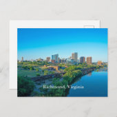Carte Postale Vue panoramique de Richmond, Virginie (Devant / Derrière)