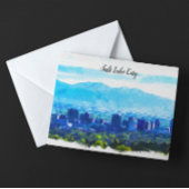 Carte Postale Vue panoramique de Salt Lake City Utah