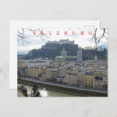 carte postale vue panoramique de Salzbourg (Devant / Derrière)