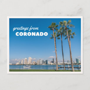 Carte Postale Vue panoramique de San Diego depuis l'île de Coron