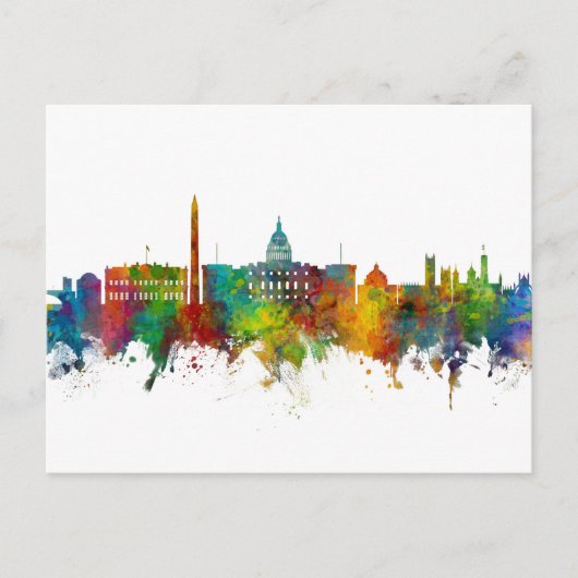 Carte Postale Vue panoramique de Washington DC (Devant)