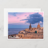 Carte Postale Vue panoramique du coucher de soleil sur La Valett (Devant / Derrière)