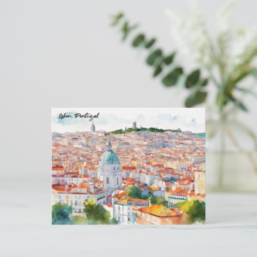 Carte Postale Vue panoramique Portgual de Lisbonne (Debout devant)