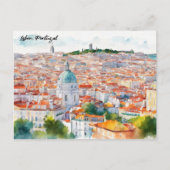 Carte Postale Vue panoramique Portgual de Lisbonne (Devant)