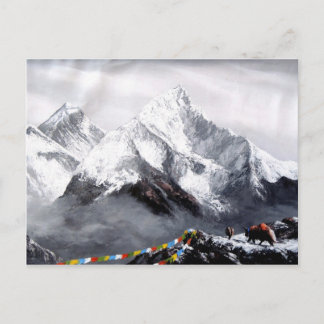 Carte Postale Vue Panoramique Sur Everest Mountain