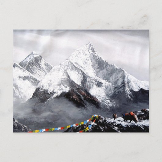 Carte Postale Vue Panoramique Sur Everest Mountain (Devant)