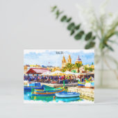 Carte Postale Vue panoramique sur la Méditerranée de Malte (Debout devant)