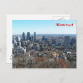 Carte Postale Vue panoramique sur Montréal (Devant / Derrière)