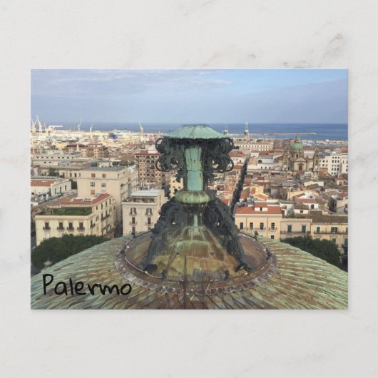 Carte Postale Vue panoramique sur Palerme (Devant)