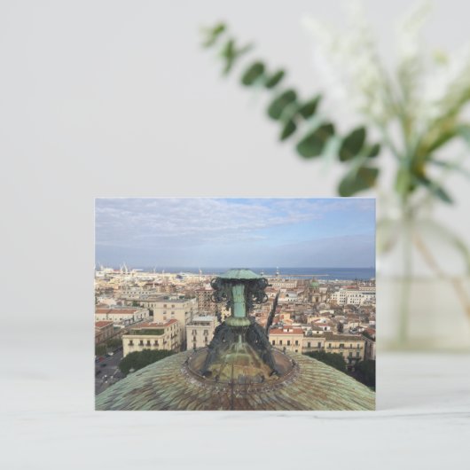 Carte Postale Vue panoramique sur Palerme (Debout devant)