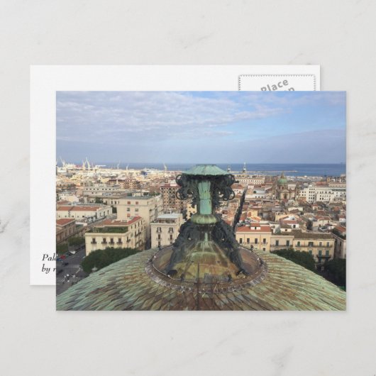 Carte Postale Vue panoramique sur Palerme (Devant / Derrière)