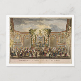 Carte Postale Vue perspective de l'intérieur de la salle de la