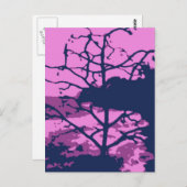 Carte Postale Vue photo de Purple Hawaiian Ocean Beach Tree (Devant / Derrière)