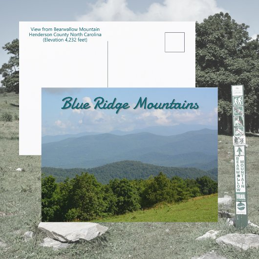 Carte Postale Vue photographique de Bearwallow Mountain