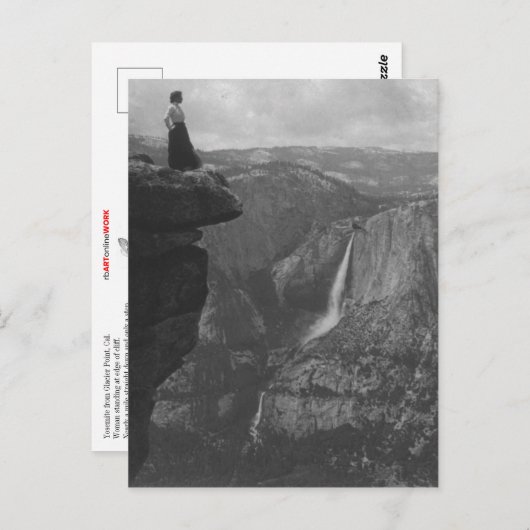 Carte Postale Vue pittoresque À Glacier Point (Devant / Derrière)