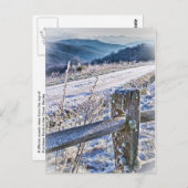 Carte Postale Vue Pittoresque d'hiver du bouton d'achat (Devant / Derrière)