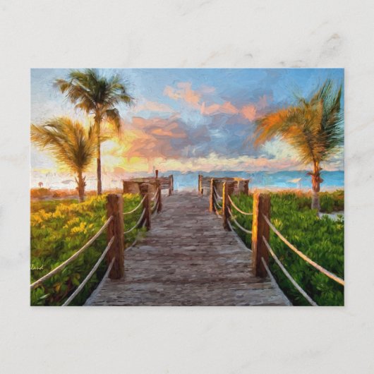 Carte Postale Vue plage (Devant)