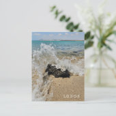 Carte postale vue plage de Lobos Island (Debout devant)