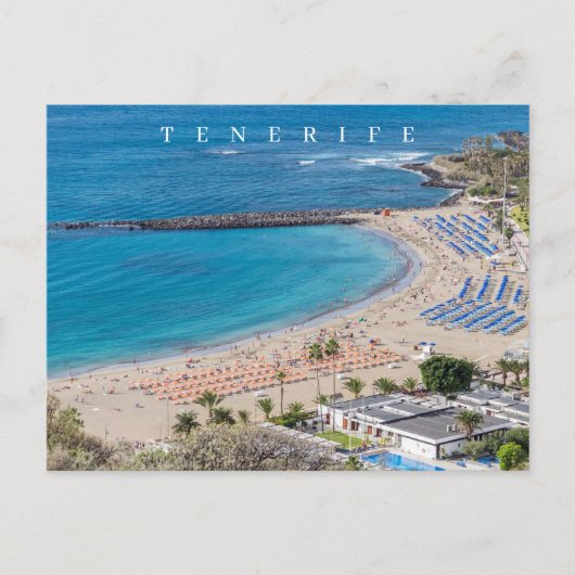 Carte postale vue plage Tenerife Las Vistas (Devant)