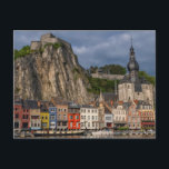 Carte Postale Vue plongeante de la ville par beau coucher de sol<br><div class="desc">Vue plongeante de la ville par beau coucher de soleil,  Belgique</div>