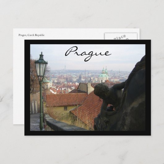 Carte Postale vue prague (Devant / Derrière)