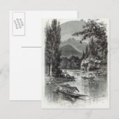 Carte Postale Vue près de Serinugur, de 'Leisure Hour', 1888 (Devant / Derrière)