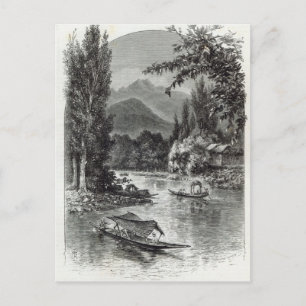 Carte Postale Vue près de Serinugur, de 'Leisure Hour', 1888