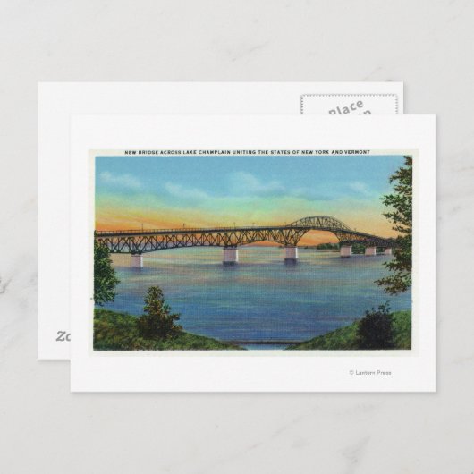 Carte Postale Vue rapprochée du nouveau pont (Devant / Derrière)