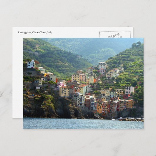 Carte Postale vue riomaggiore (Devant / Derrière)