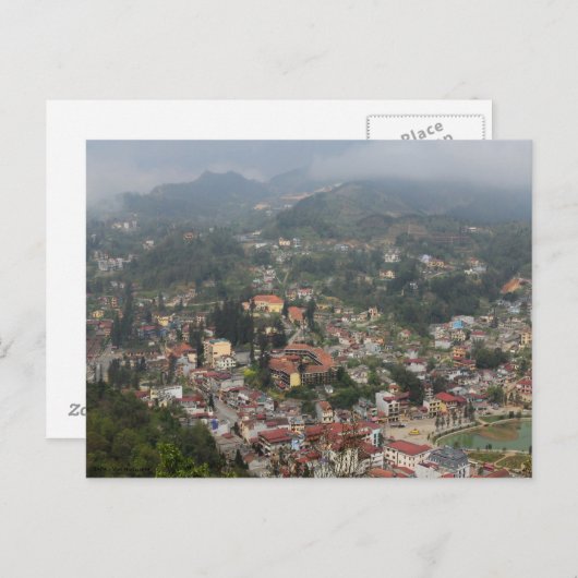 Carte Postale Vue SAPA (Devant / Derrière)