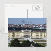 Carte Postale vue schönbrunn (Devant / Derrière)
