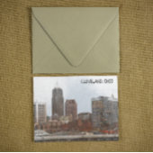 Carte Postale Vue Skyline Cleveland Ohio