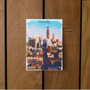 Carte Postale Vue Skyline de l'Illinois de Chicago