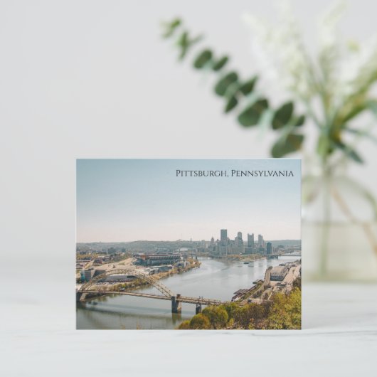 Carte Postale Vue Skyline de Pittsburgh (Debout devant)