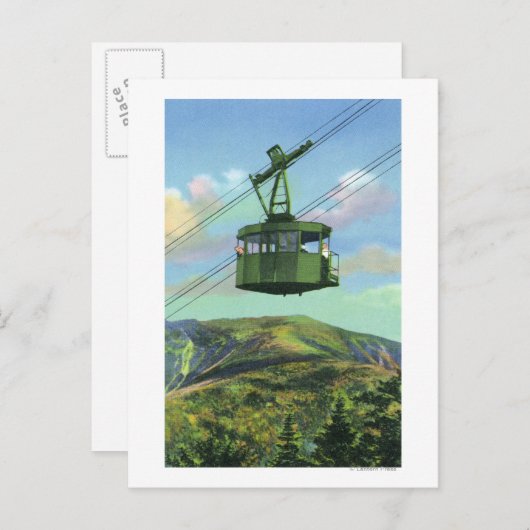 Carte Postale Vue spectaculaire du tramway Cannon Mt (Devant / Derrière)