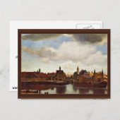 Carte Postale Vue Sur Delft, Le Par Johannes Vermeer (Meilleur Q (Devant / Derrière)
